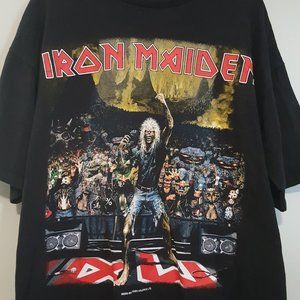 IRON MAIDEN Vintage HEAVY METAL CONCERT TEE BRAVE NEW WORLD TOUR XL 2000 Sz XL